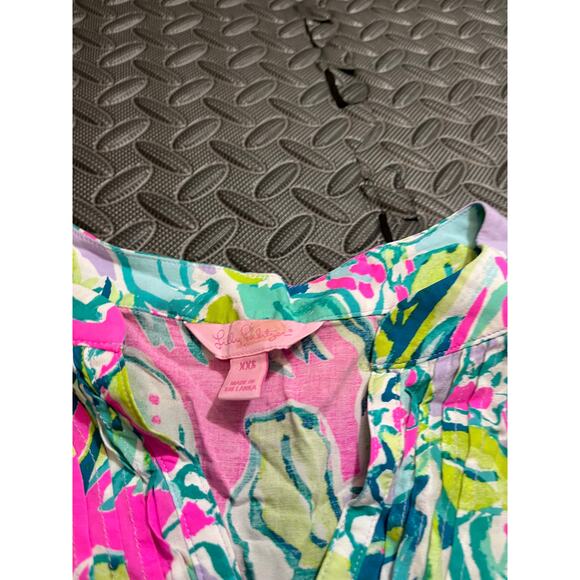 LILLY PULITZER LADIE'S HARBOUR ISLAND TUNIC MULTI COLOUR EARLY BLOOMER XXS - Picture 3 of 8